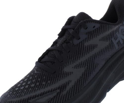 HOKA ONE ONE Clifton 9 Womens Shoes Size 8.5, Color: Black/Black - alternate view 3