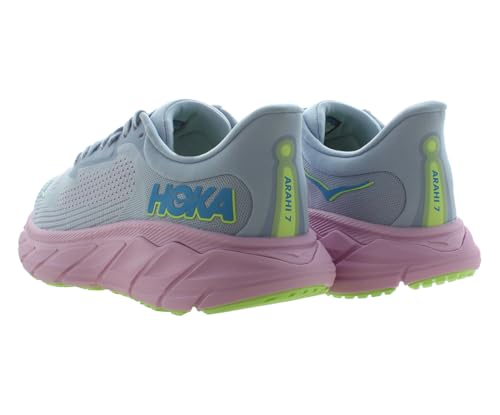 HOKA ONE ONE Arahi 7 Wide Womens Shoes Size 6.5, Color: Gull/Pink Twilight