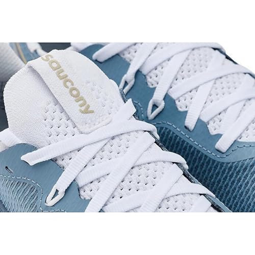 Saucony Women's Endorphin Pro 5 Sneaker, Storm/Gilded, 7