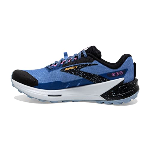 Brooks Women's Catamount 2 Trail Running Shoe - Blue/Black/Yellow - 7.5 Medium