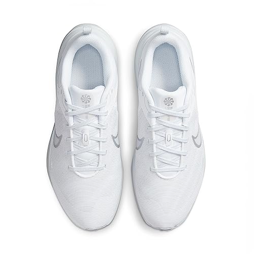 Nike Men's Downshifter 12 Trainers, White Metallic Silver Pure Platinum, 43 EU