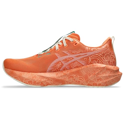 ASICS Unisex NOVABLAST 5 Tokyo Running Shoes, 10.5M / 12W, Sun Peach/White