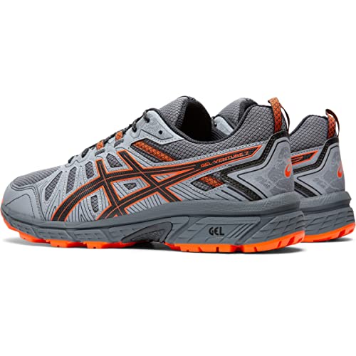 ASICS Men's Gel-Venture 7 Running Shoes, 7, Carrier Grey/Habanero