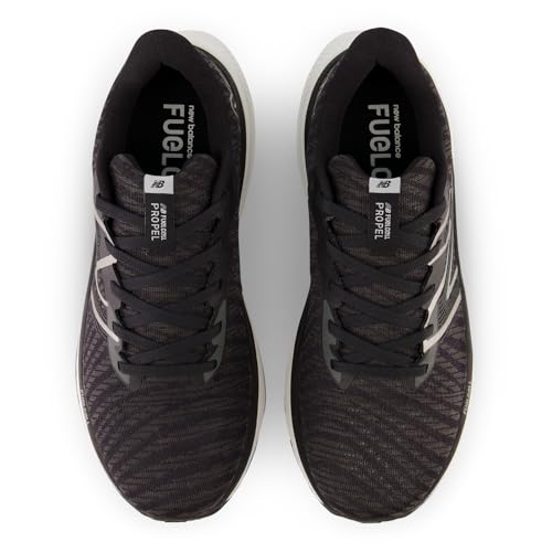 New Balance Women's FuelCell Propel V4 Running Shoe, Black/White, 9.5