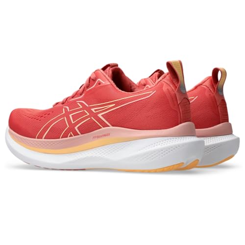 ASICS Women's GLIDERIDE MAX Running Shoe, 9.5, Dark Pink Clay/Orange Glow