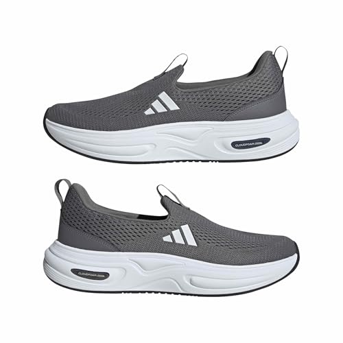 adidas Men's Cloudfoam Cuxxion - Lounge, Grey/White/Black, 9