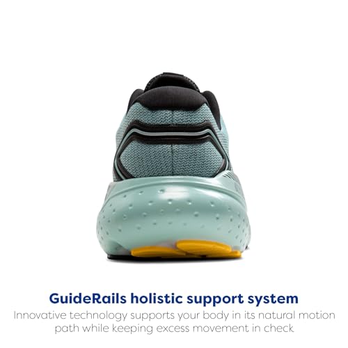Brooks Men's Glycerin GTS 21 Supportive Running Shoe - Cloud/Black/Gold - 11.5 Medium