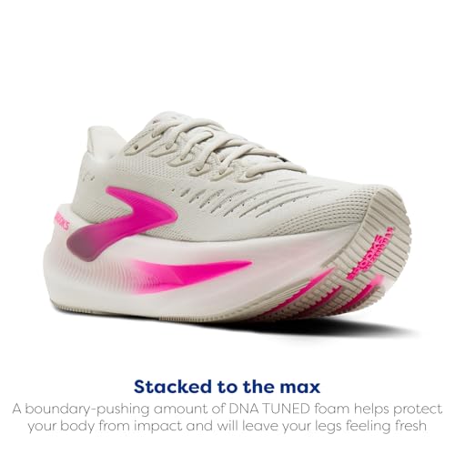 Brooks Women’s Glycerin Max 2 Neutral Running & Walking Shoe - Oyster/Argyle/Cyber Pink - 9 Medium