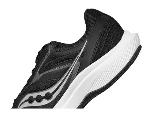Saucony Men's Cohesion 17, Black/White, 12