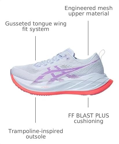 ASICS Unisex SUPERBLAST 2 Running Shoes, 11M / 12.5W, Blue Fade/EDO Purple