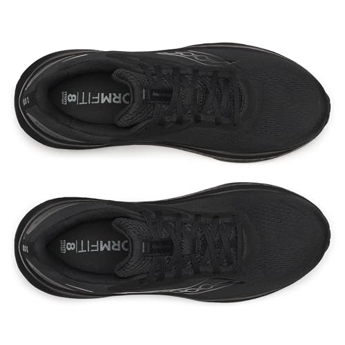 Saucony Men's Echelon 10 Sneaker, Black/Black/Black, 8