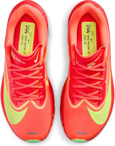 Nike Zoom Fly 6 Women's Road Racing Shoes (FN8455-601, Bright Crimson/Lime Blast/Mint Foam/Cave Purple) Size 6.5