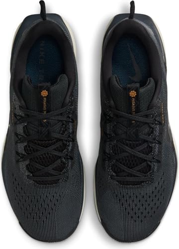 Nike Pegasus Trail 5 Men's Trail Running Shoes (DV3864-006, Black/Monarch/Pale Ivory/Off Noir) Size 7.5
