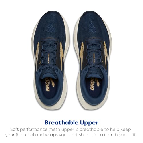 Brooks Men’s Anthem 8 Neutral Running Shoe - Blue/Spellbound/Starfish - 14 Medium - alternate view 4