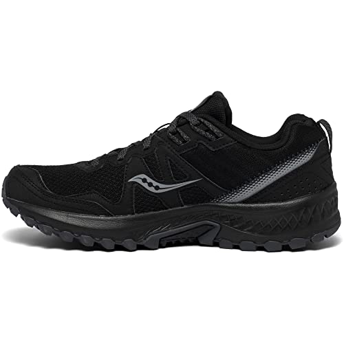 Saucony Men's Excursion TR14 Trail Running Shoe, Black/Charcoal, 10