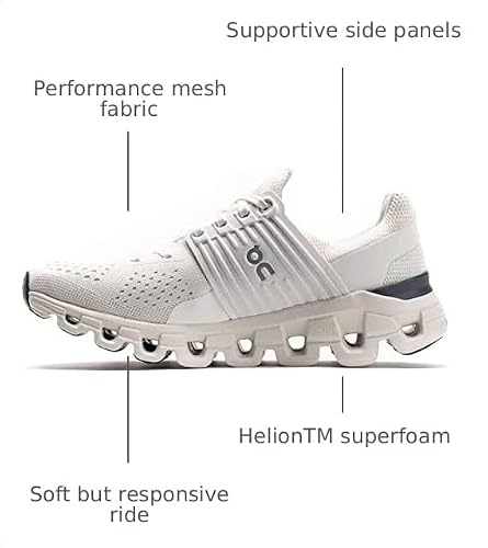 On Men's Cloudswift Sneakers, All White, 10 Medium US