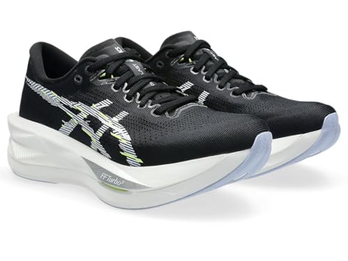 ASICS Women's SONICBLAST Running Shoes, 9, Black/Blue Fade