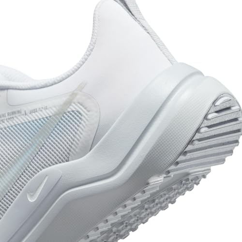 Nike Men's Downshifter 12 Trainers, White Metallic Silver Pure Platinum, 40.5 EU