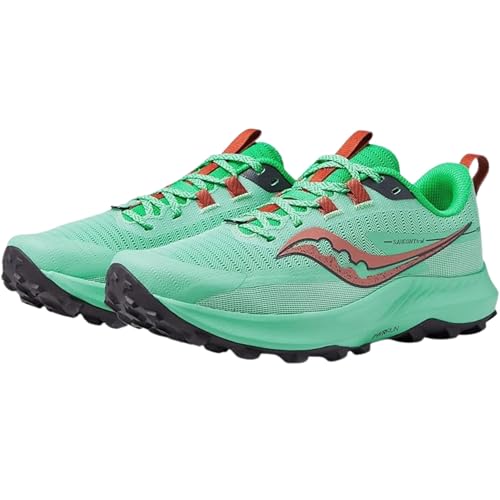 Saucony Women's Peregrine 13 Sneaker, Sprig/Canopy, 6