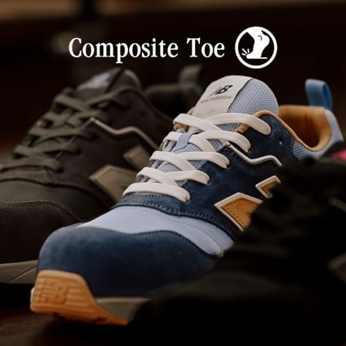 Men's New Balance Elite Lite Safety Work Shoes in Blue Coffee alternate view 3