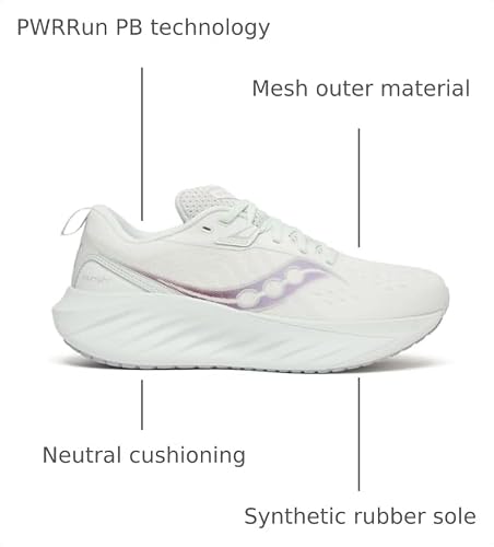 Saucony Women's Triumph 22 Sneaker, White/Foam, 11