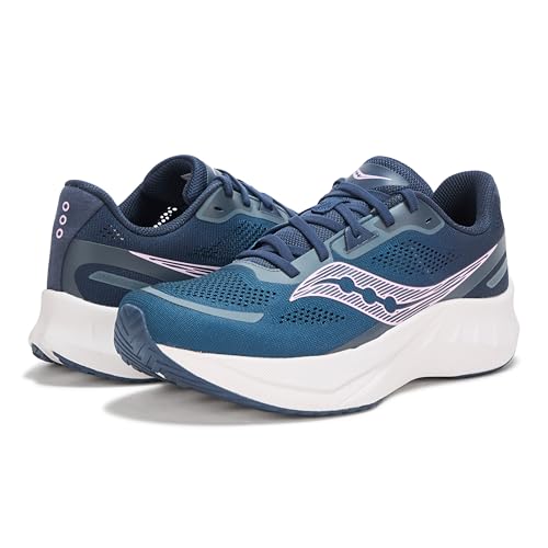 Saucony Women's Tide 2 Sneaker, Navy/Verbena, 9.5