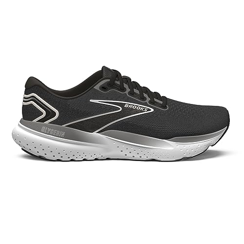 Brooks Men’s Glycerin 21 Neutral Running Shoe - Black/Grey/White - 9 Wide