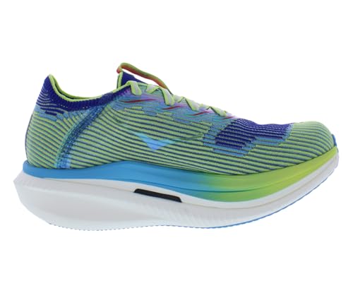 HOKA Cielo X1 Unisex Shoes Size 9.5, Color: Evening Sky/Lettuce - alternate view 3
