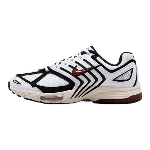 Nike Air Pegasus 2005 Men's Shoes (HQ5403-101, White/Pale Ivory/Metallic Silver/Dark Team Red) Size 10