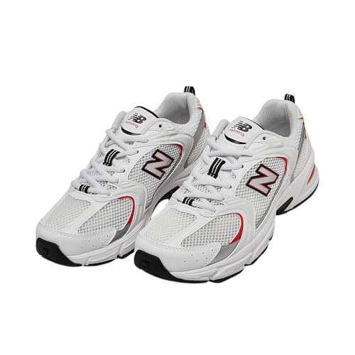 New Balance Unisex 530 Sneaker, Red/White, 6.5 Men 8 Women