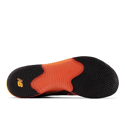 New Balance Men's Minimus TR BOA V1 Cross Trainer, Blacktop/Blaze Orange, 10.5 M