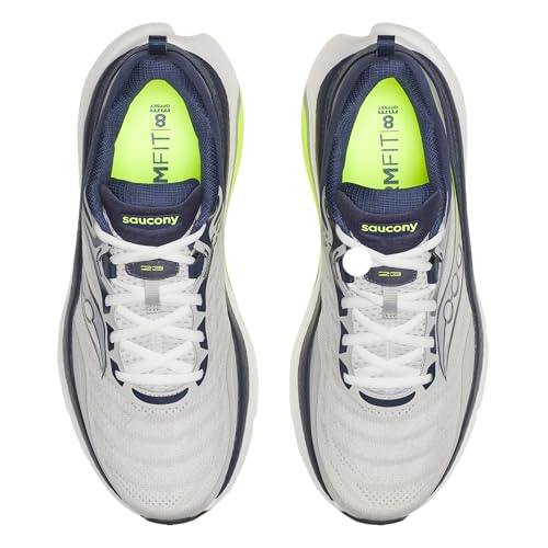 Saucony Men's Omni ST 23 Sneaker, Mist/Navy, 10.5