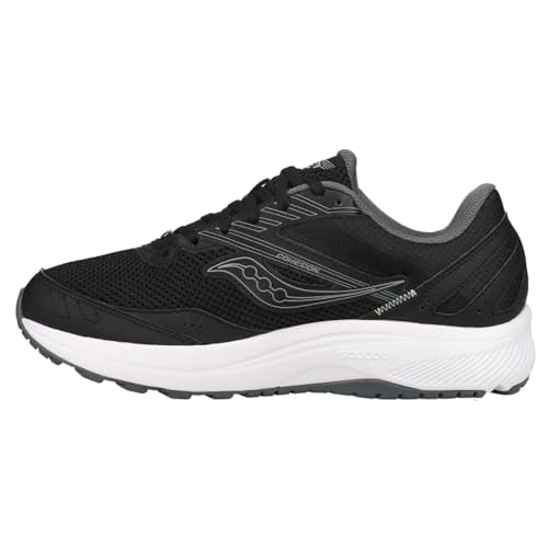 Saucony Women's Cohesion 15 Running Shoe, Black/Meadow, 7.5