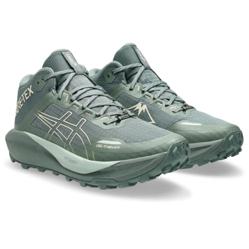 ASICS Women's Gel-Trabuco MT GTX Trail Running Shoes, 8.5, Monument Blue/Vanilla