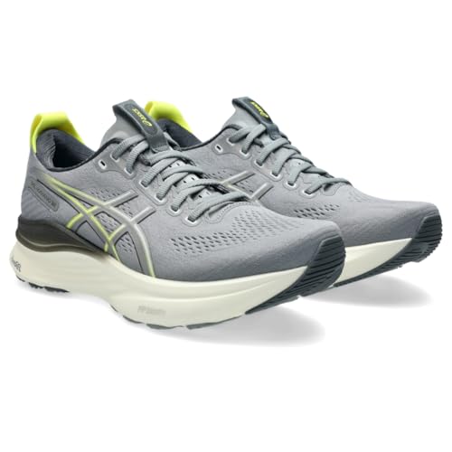ASICS Men's Gel.Kayano 32 Running Shoes, 10, Gravel/Citron