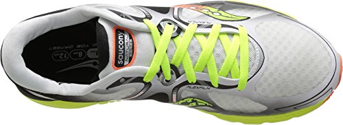 Saucony Men's Kinvara 6 Running Shoe, White/Citron/Orange,11.5 M US