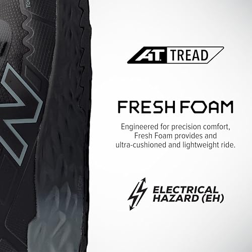 New Balance Fresh Foam Cremorne Composite Toe Safety Shoes for Women - Non Slip in Electrical Hazard - Black alternate view 4