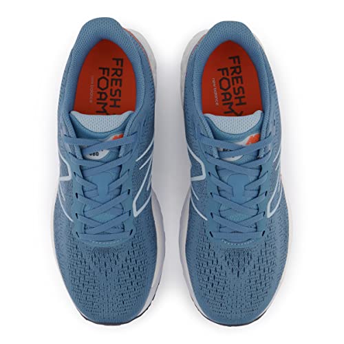 New Balance Men's Fresh Foam X 880 V12 Running Shoe, Spring Tide/Vibrant Orange/Morning Fog, 10.5 M