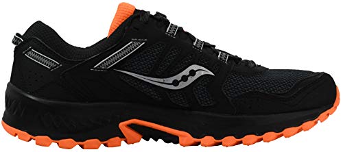 Saucony Men's Excursion Tr13 Road Running Shoe, Black/Orange, 11.5