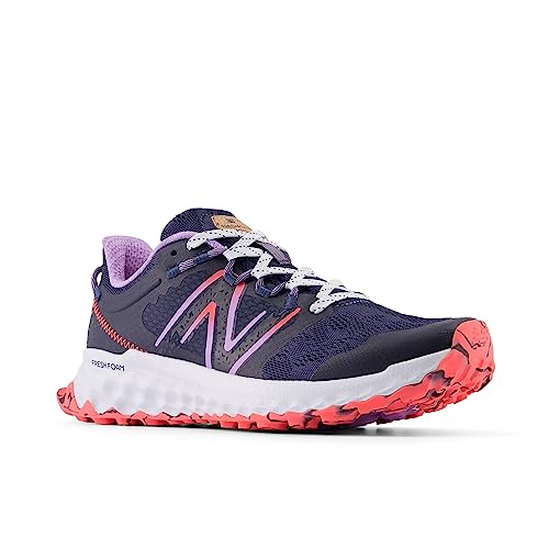 New Balance Women's Fresh Foam Garoe V1 Trail Running Shoe, Natural Indigo/Electric Purple/Electric Red, 9.5