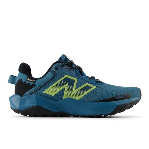 Women's New Balance DynaSoft Nitrel v6 Gore-Tex Trail Shoes in Terrarium/Black/Black alternate view 3