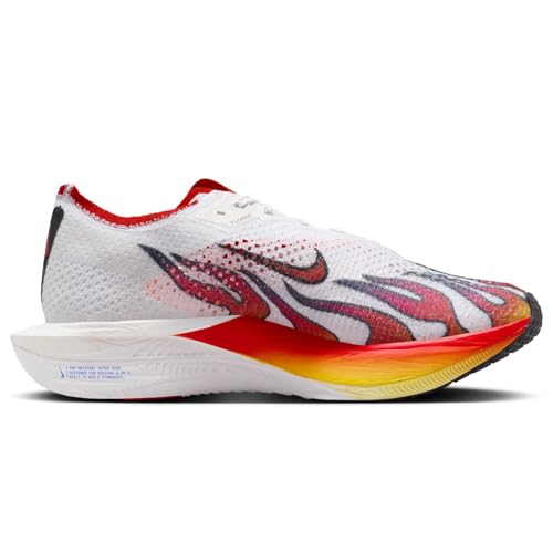Nike Vaporfly 3 Men's Road Racing Shoes (HQ3504-100, White/Black/University Red/Habanero Red) Size 12
