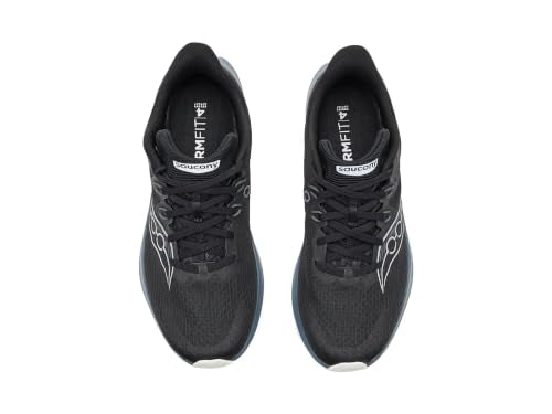 Saucony Women's Kinvara 16 Sneaker, Black/White, 8
