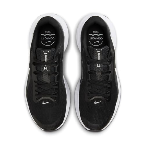 Nike Women's Downshifter 14 Road Running Shoes, Black/White-Anthracite-Wolf Grey, 8