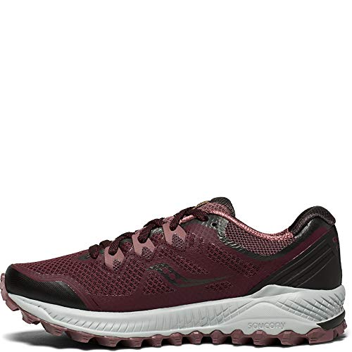 Saucony Women's Peregrine 8 Running Shoe, Wine/Beach, 8.5 Medium US