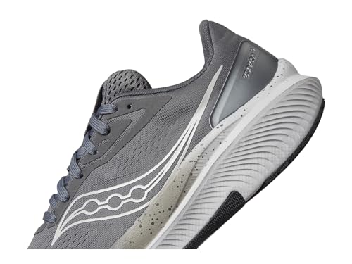 Saucony Men's Echelon 10 Sneaker, Carbon/Black, 13