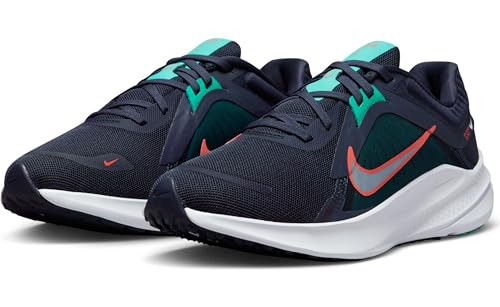 Nike WMNS Quest 5, Low Women, Obsidian White Clear Jade Spicy Red, 6.5 AU
