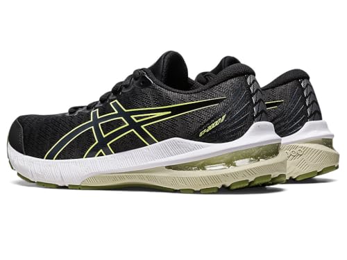 ASICS Kid's GT-2000 11 Grade School Running Shoes, 1.5, Black/Cactus