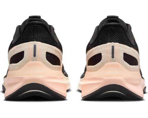 Nike Structure 25 Women's Road Running Shoes (DJ7884-008, Black/Crimson Tint) Size 6.5