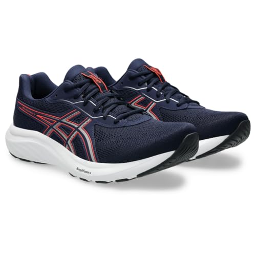 ASICS Men's Gel-Contend 9 Running Shoes, 7.5, Midnight/Flash RED
